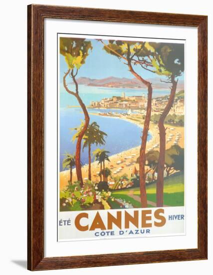 Ete Cannes Hiver-Peri-Framed Art Print