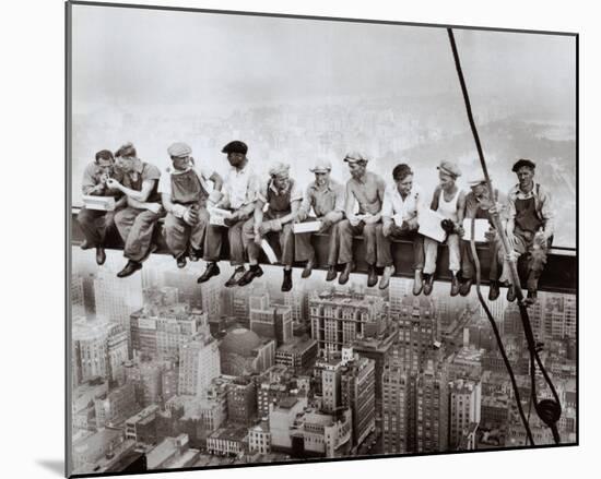 Lunch Atop a Skyscraper, c.1932-Charles C^ Ebbets-Mounted Art Print