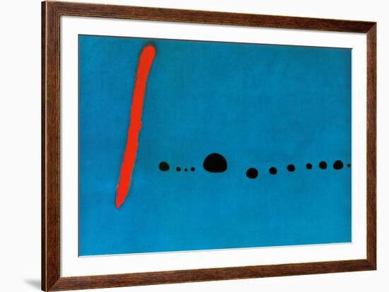 Bleu II-Joan Miro-Framed Art Print