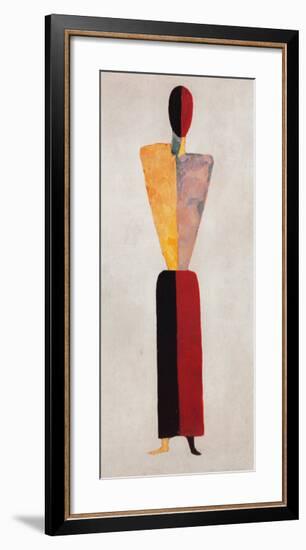 The Girl, Figure on White-Kasimir Malevich-Framed Art Print