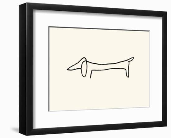 The Dog-Pablo Picasso-Framed Serigraph