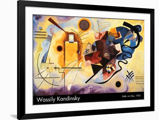 Yellow, Red and Blue, c.1925-Wassily Kandinsky-Framed Art Print