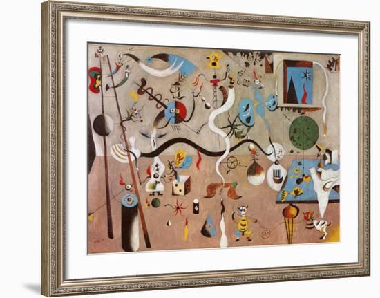 Carnival of Harlequin-Joan Miro-Framed Art Print