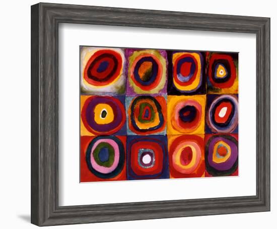 Farbstudie Quadrate, c.1913-Wassily Kandinsky-Framed Art Print