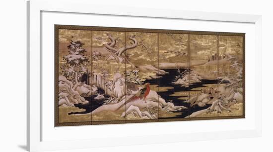 Japanese Screen II-null-Framed Art Print