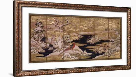 Japanese Screen II-null-Framed Art Print