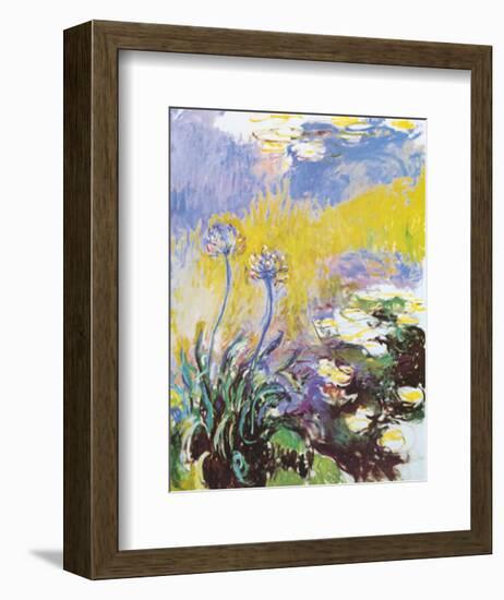 Les Agapanthes-Claude Monet-Framed Art Print