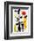 Figur Gegen Rote Sonne II, c. 1950-Joan Miro-Framed Art Print