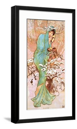 Winter Art Print by Alphonse Mucha | Art.com