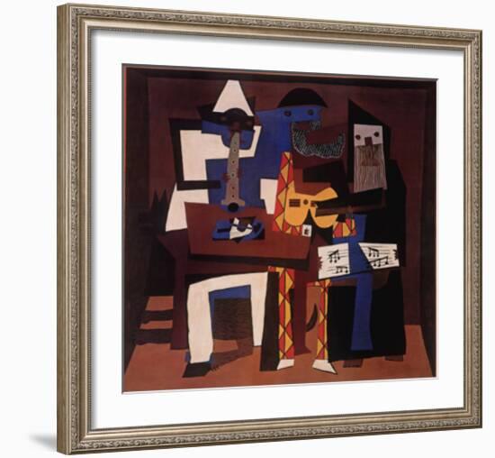 Three Musicians, c.1921-Pablo Picasso-Framed Art Print