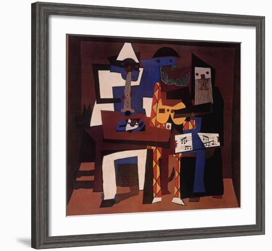 Three Musicians, c.1921-Pablo Picasso-Framed Art Print