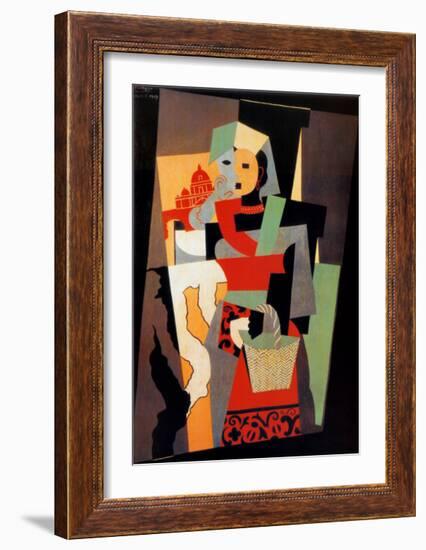 L'Italienne, c.1917-Pablo Picasso-Framed Art Print