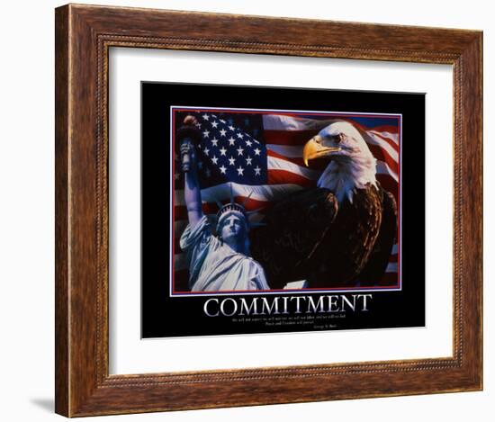 Commitment-null-Framed Art Print