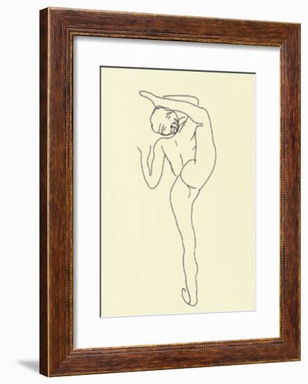 Danseuse Nue-Auguste Rodin-Framed Serigraph