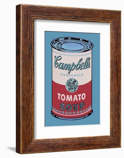 Campbell's Soup Can, 1965 (Pink and Red)-Andy Warhol-Framed Art Print