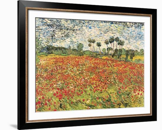 Field of Poppies, Auvers-Sur-Oise, c.1890-Vincent van Gogh-Framed Art Print