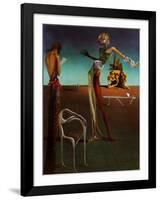 Woman with a Head of Roses-Salvador Dalí-Framed Art Print