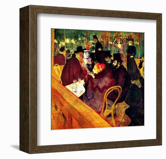 At the Moulin Rouge-Henri de Toulouse-Lautrec-Framed Giclee Print