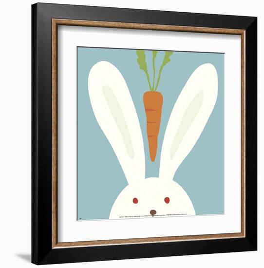 Peek-a-Boo I, Rabbit-Yuko Lau-Framed Art Print