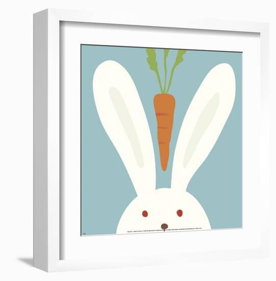 Peek-a-Boo I, Rabbit-Yuko Lau-Framed Art Print