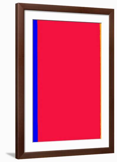 Who's Afraid of Red and Yellow?-Barnett Newman-Framed Serigraph