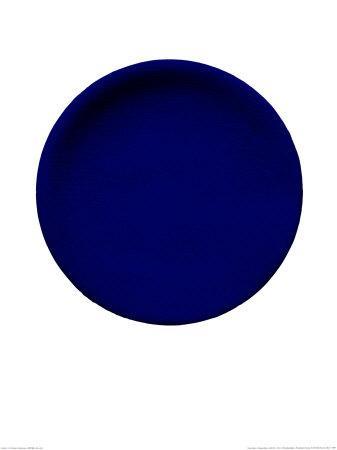 Blue Disk, c.1957 (IKB54)' Serigraph - Yves Klein | Art.com