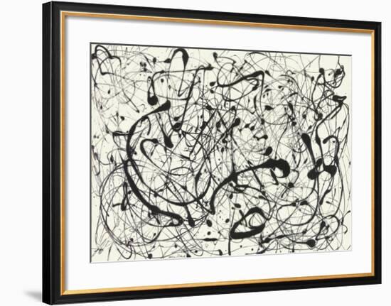 No. 14 (Gray)-Jackson Pollock-Framed Art Print