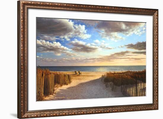 Sunset Beach-Daniel Pollera-Framed Art Print