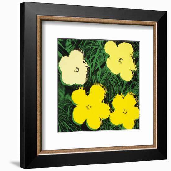 Flowers, c.1970 (Yellow)-Andy Warhol-Framed Art Print