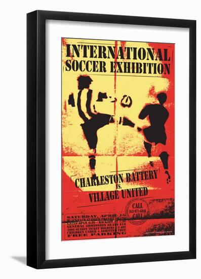 Charleston Battery vs. Village United-Christopher Rice-Framed Art Print