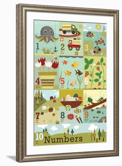 Counting to Ten-Jenn Ski-Framed Art Print