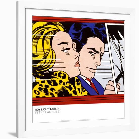 In the Car, c.1963-Roy Lichtenstein-Framed Art Print