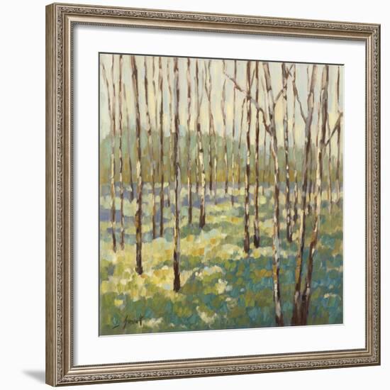 Trees in Blue Green-Libby Smart-Framed Art Print