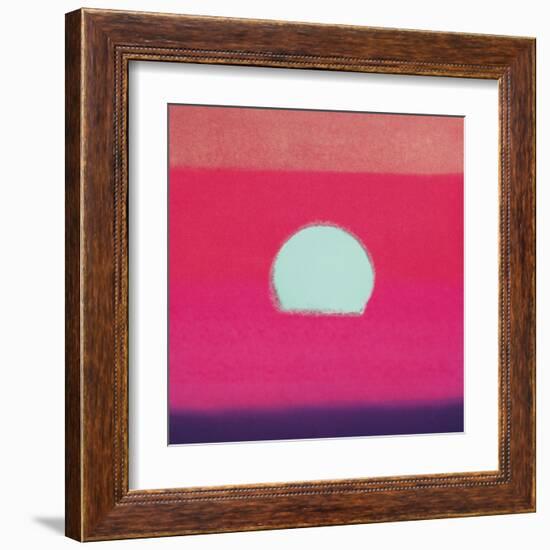 Sunset, c.1972 40/40 (fuchsia)-Andy Warhol-Framed Art Print