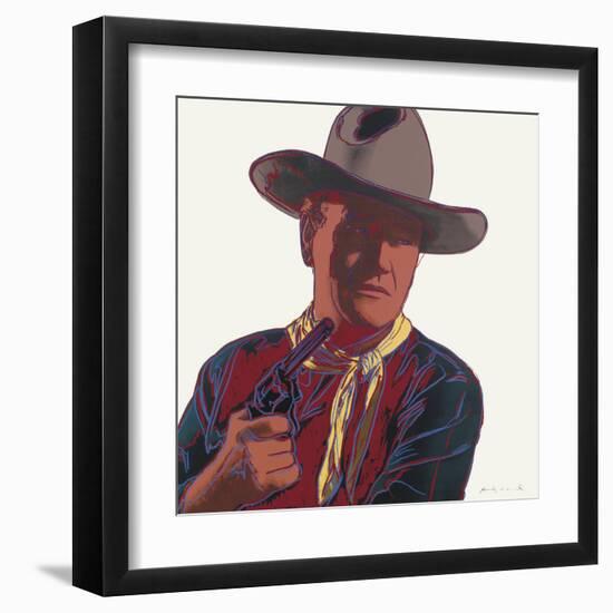 Cowboys and Indians: John Wayne 201/250, 1986-Andy Warhol-Framed Art Print