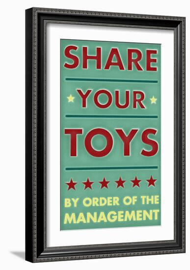 Share Your Toys-John Golden-Framed Art Print