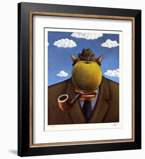 Coyote Portrait of Magritte-Markus Pierson-Framed Limited Edition