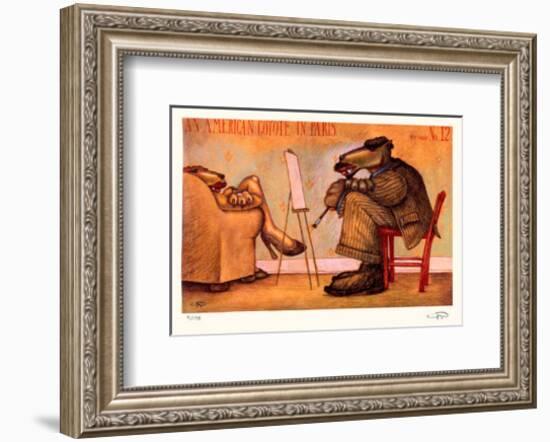 American Coyote in Paris No. 12-Markus Pierson-Framed Collectable Print