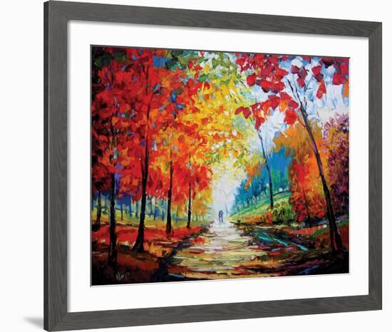 Autumn Impressions-Maya Green-Framed Premium Giclee Print