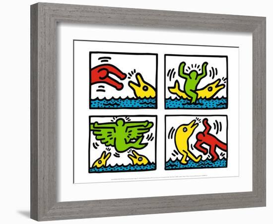 Pop Shop V-Keith Haring-Framed Art Print