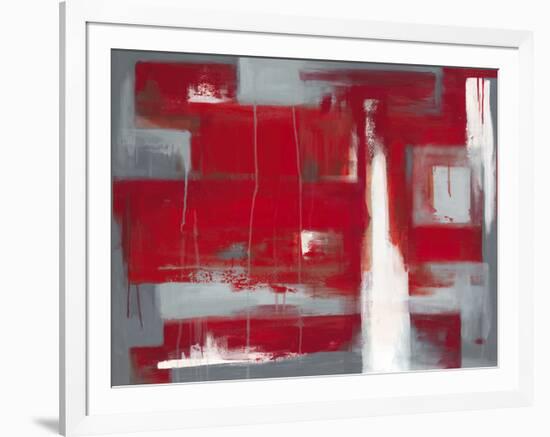 Red Abstract-Leigh Banks-Framed Art Print