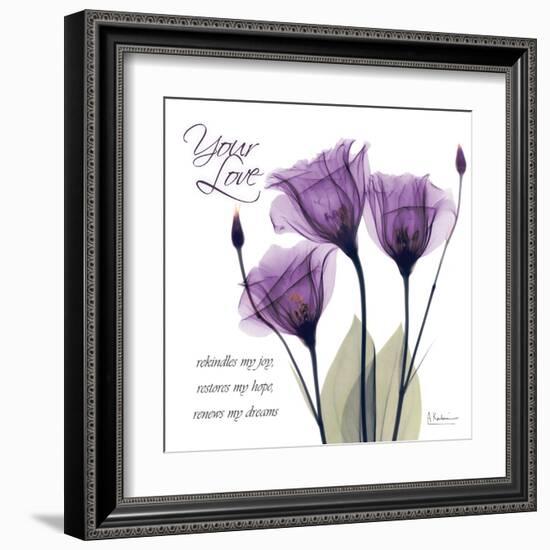 Your Love, Purple Tulip-Albert Koetsier-Framed Art Print