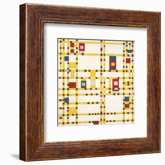 Broadway Boogie Woogie-Piet Mondrian-Framed Art Print