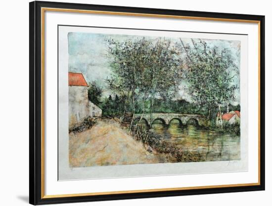 Le Pont De Pierre-Bernard Gantner-Framed Limited Edition