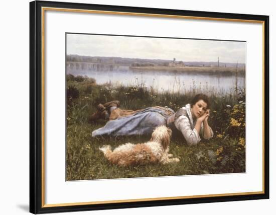 Reverie, 1866-Daniel Ridgeway Knight-Framed Premium Giclee Print
