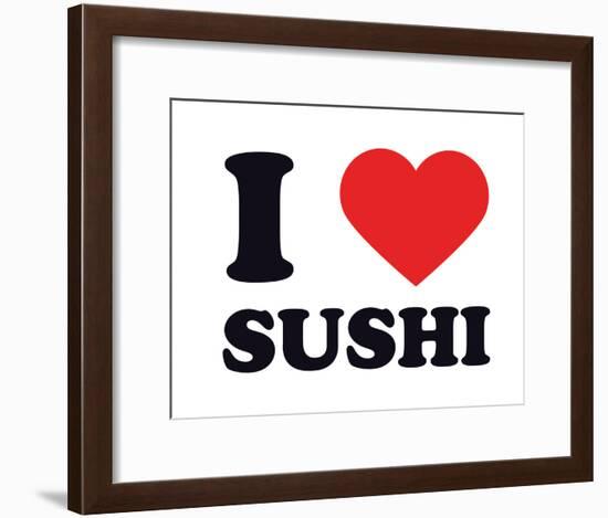 I Heart Sushi-null-Framed Giclee Print