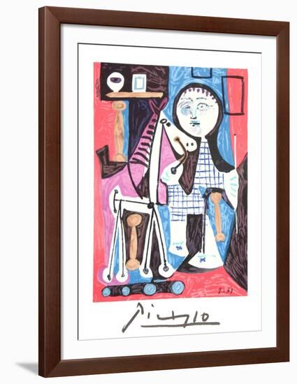 Enfant Avec Cheval a Toulettes-Pablo Picasso-Framed Collectable Print