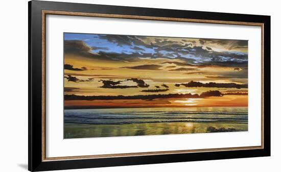 Alba sul mare-Adriano Galasso-Framed Art Print