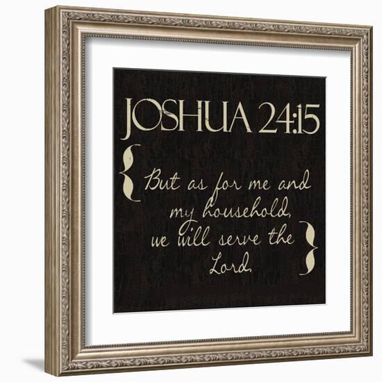 Joshua 24-15-Taylor Greene-Framed Art Print