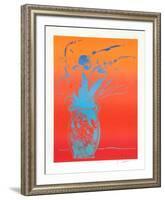 Blue Vase-Peter Max-Framed Limited Edition